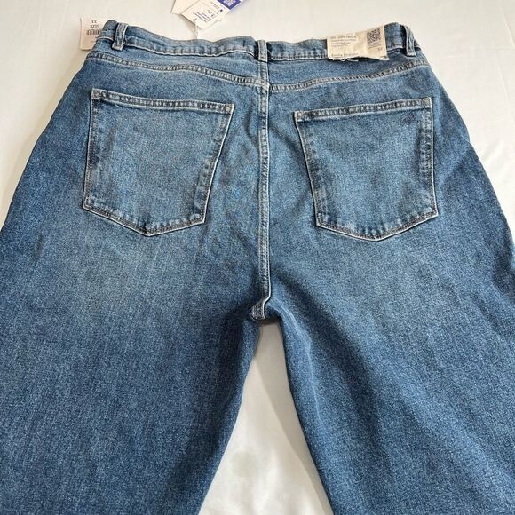 DL1961 Emilie Ultra High Waist Split Hem Straight Leg Jeans New Size 33 - Picture 6 of 13